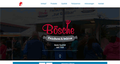 Desktop Screenshot of fleischerei-boesche.de